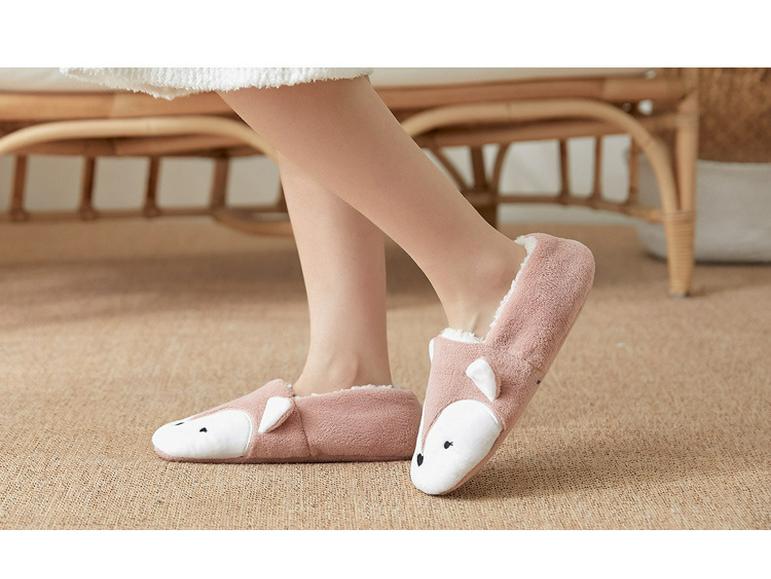 Women's Cartoon Coral Fleece Floor Socks - Soft Slipper Socks & Bare Leg Sleeves for Home, Christmas, or Sleep