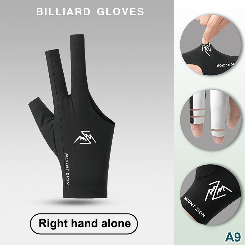 Billiard Gloves With Fingerless Breathable Professional Pool Gloves Lightweight Three-Finger Gloves For Billiard Accessories A9