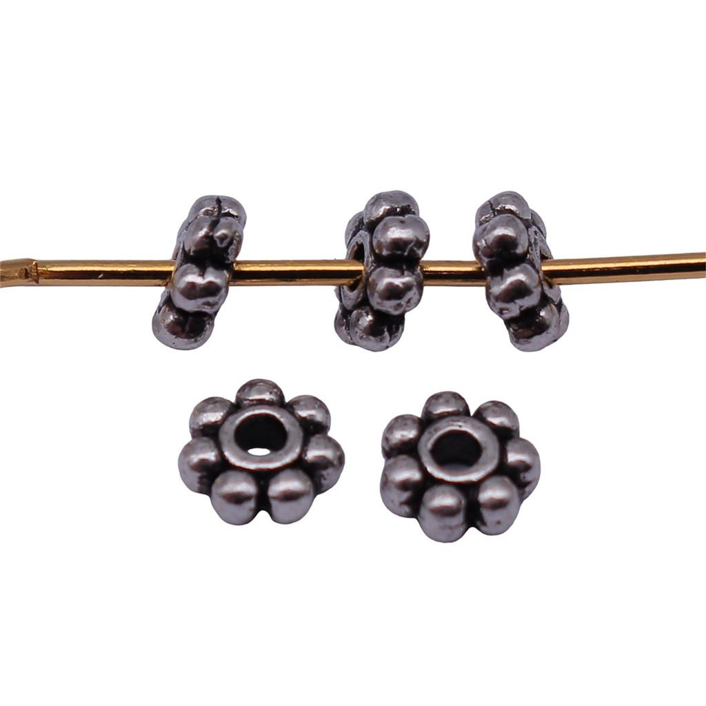 Caps Beaded Edge Spacer Beads Antique Style For DIY Jewelry Projects
