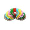 Circle Compression Flower Trick Prop Fun Multicolor Stretchable Entertainment Creative Novelty Compression Flower Stage Prop