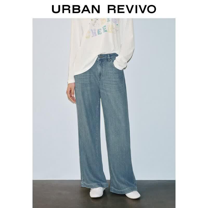 Women s Retro Distressed Wide-Leg Denim Pants 28
