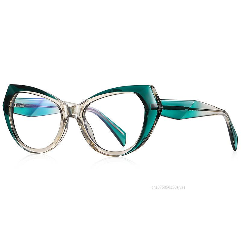 Progressive Pink Frame Cat Eye Anti-Blue Glasses Women Spring Hinge  Eyeglasses New Fashion Women S Anti-Blue Glasses