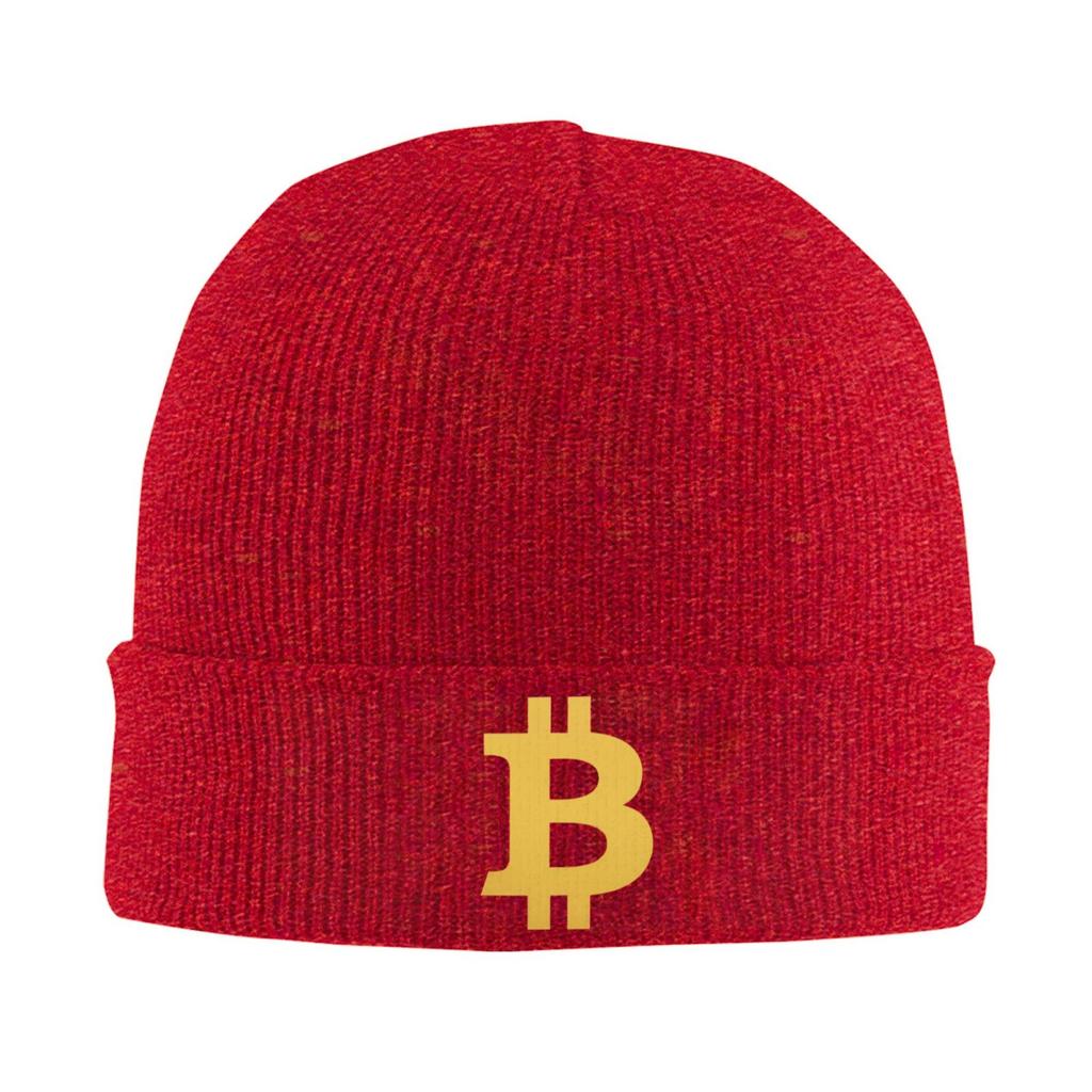 Bitcoin Print Truck Bonnet Hats Unisex Elastic Knit Hat Winter Warm Skullies Beanies Head Wrap Caps Travel Cap Skullies Hats