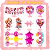 Children's Birthday Balloon Set, Paw Patrol Themed Aluminum Film Digital Balloon, Children's Birthday Party Decoration