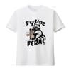 Feeling Feral Funny Raccoon T Shirt Sarcastic Trash Panda with Vintage Adult Humor Oversized Retro Grunge Design In Sunglasses
