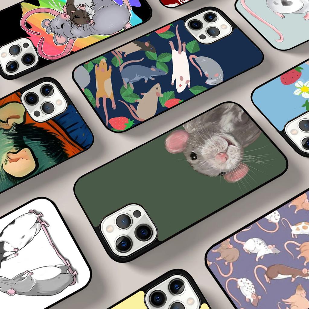 Cute Rattie Rats Phone Case For iPhone 17 Air 16 15 14 13 12 11 Pro Max Max Plus Bumper Case Cover