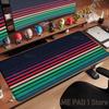 Gamer Mousepad Gradient Color Line Mouse Pad Large Mouse Mat Natural Rubber Desk Rug PC Desk Mats Retro Design Mousepad xcm