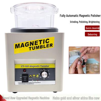 KT185 Magnetic Polisher for Rust, Deburring, Jewelry Cleaning, Stain Removal, and Precision Metal Grinding and Polishing