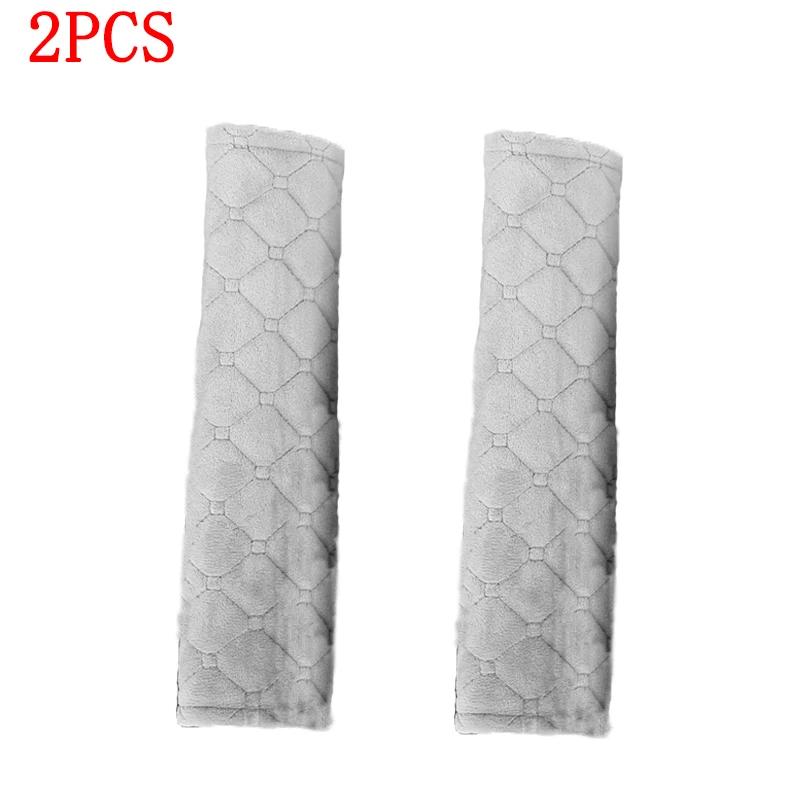 

Универсальный автомобильный ремень безопасности, 2 шт., регулируемый мягкий плюшевый ремень для рюкзака для детей и взрослых, автомобильный ремень безопасности, подплечники, автоаксессуары