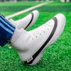 2024 Erkek Futbol Ayakkabıları Büyük Boy Ultra Hafif Futbol Ayakkabıları Erkek Çocuk Spor Ayakkabıları Kaymaz AG/TF Futbol Kramponları Bilek Botları Unisex