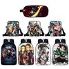 Fashionable Demon Slayer Backpack With Spacious Compartments And Cartoon Pattern Design