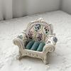 Portable Resin Accessories Showcase Decorative Stand Sofa Shape for Jewelry Display and Collectible Figurine Arrangement
