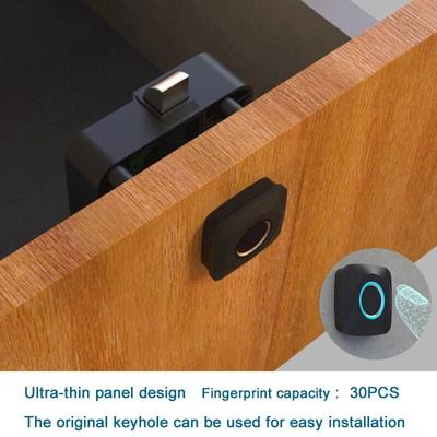 Smart Cabinet Locks Biometric Keyless Furniture Drawer Cabinet Fingerprint Lock Ultra-thin Panel Wardrobe Locks