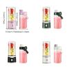 Multifunktionale Wiederaufladbare Elektrische USB Saftpresse Tasse Handheld Doppelbecher Mixbecher 500 ML Smoothie Mixer Tasse Outdoor