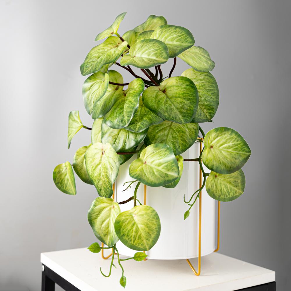 

45 см искусственные висячие растения, искусственные листья, искусственная трава из ротанга, виноградная лоза, пластиковые листья бегонии, настенные лианы, растения для стола, бонсай