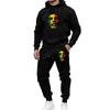Autumn and winter street fashion casual 1-piece set European and American fashion 1D printing hooded sweater and sweatpants men