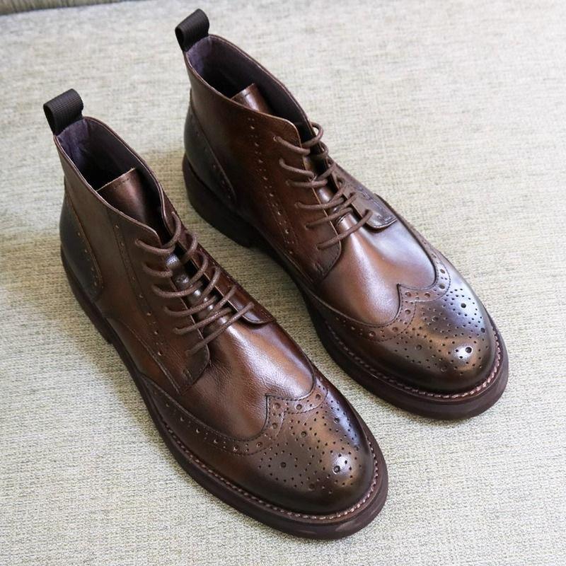 

Мужские ботинки осень и зима новый стиль мужские высокие кроссовки полусапоги на средней высоте увеличивающие рост полусапоги для мужчин 44