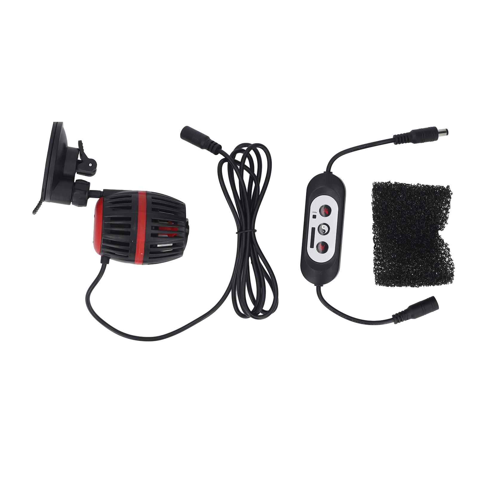 

Циркуляционный насос для аквариума, удобное управление, низкий уровень шума, создание волн, погружной водяной насос для аквариума чёрный