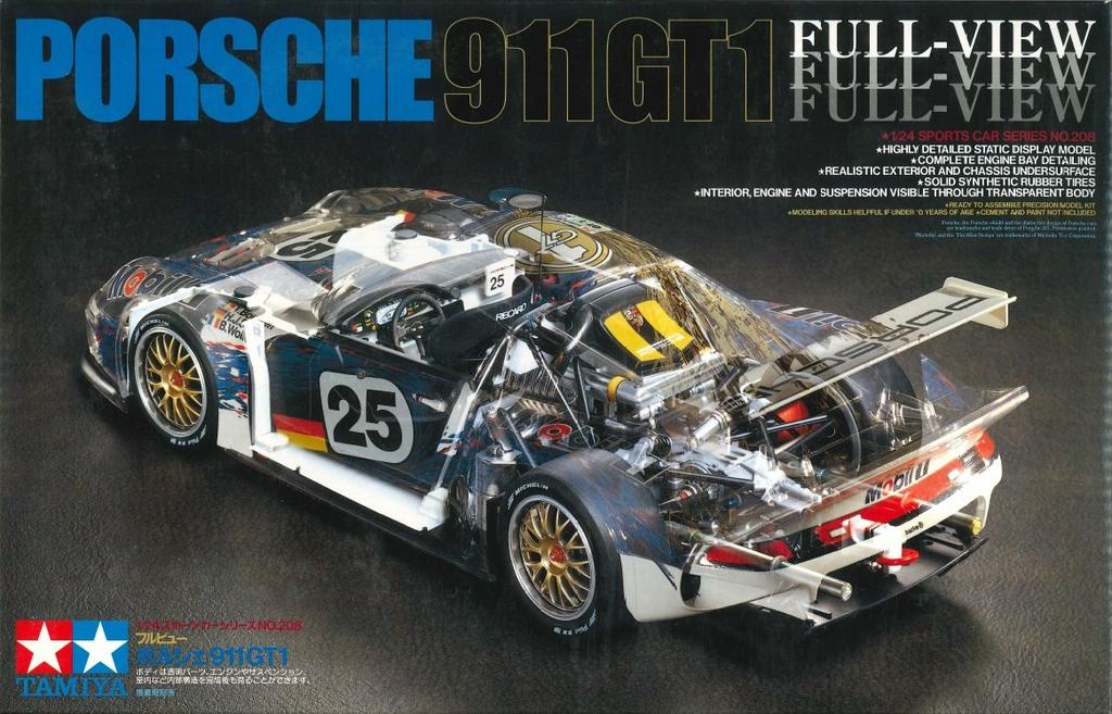 Tamiya 1/24 Full View Porsche 911 (1/24 Sports Car: 24208)