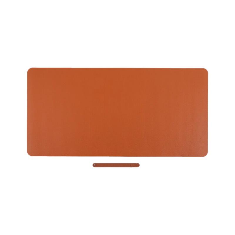 Extra Large Non-Slip Leather Mouse Pad - Stain-Resistant Computer Desk Mat with Pattern Logo