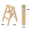 KADAX Malerleiter Holz Klappbar 3-6 Stufen Doppelseitig