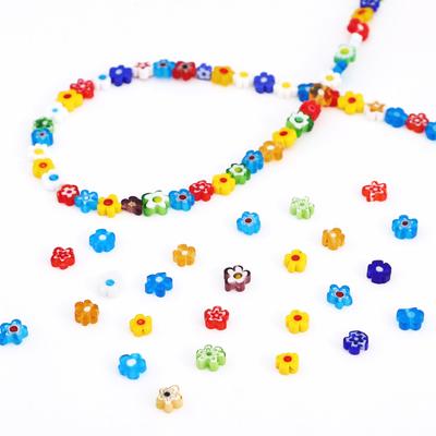 Pick Color Flower Shape Coloured Glaze Beads Glass Pendant For Jewelry Making DIY Bracelet Necklace Earring