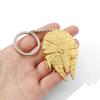 Star War Keychain Spacecraft Millennium Falcon Metal Pendant Keyring Car Backpack Key Holder Vintage Jewelry Accessories Gifts