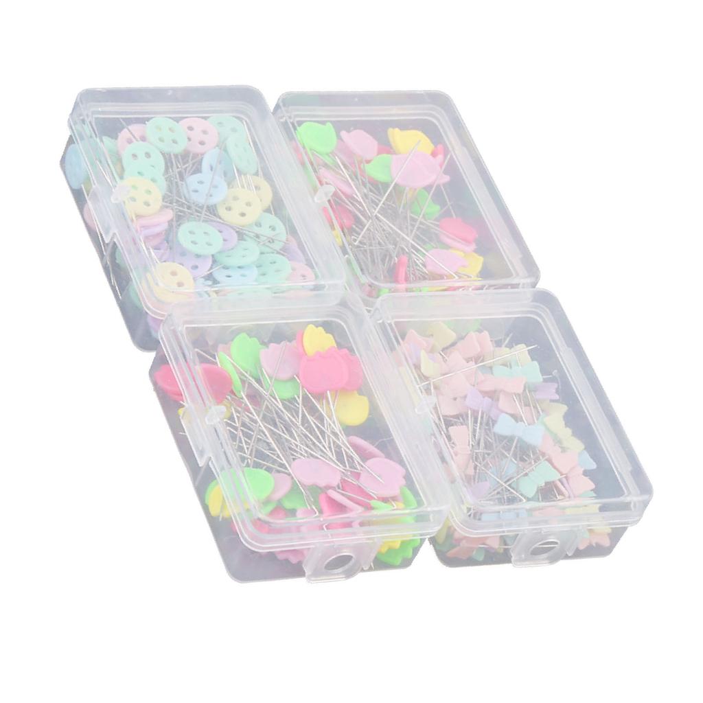 300 st Blomhuvudnålar DIY Quiltingverktyg Sybehör(Typ 2)