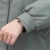 Dampuffjackor Vinter Vintage Korta Parkas Med Huva Plus Size Eleganta Tjocka Varma Dunrockar Kvinna Ytterkläder