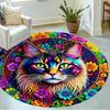 1pc Home Carpet Colorful Floral Design Rug Non Slip Office Decor Gift Living Room Bedroom