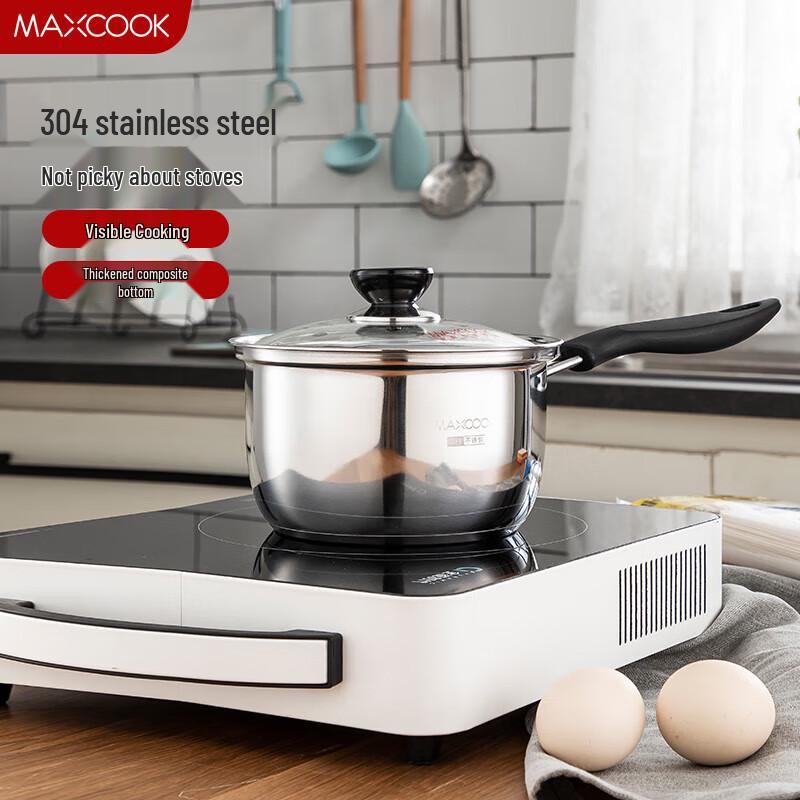MeiChu 16cm 304 Stainless Steel Saucepan