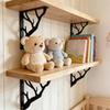 2Pcs Heavy-Duty L-Shaped Brackets Cast Iron Decorative Shelf Bracket  Home Decor