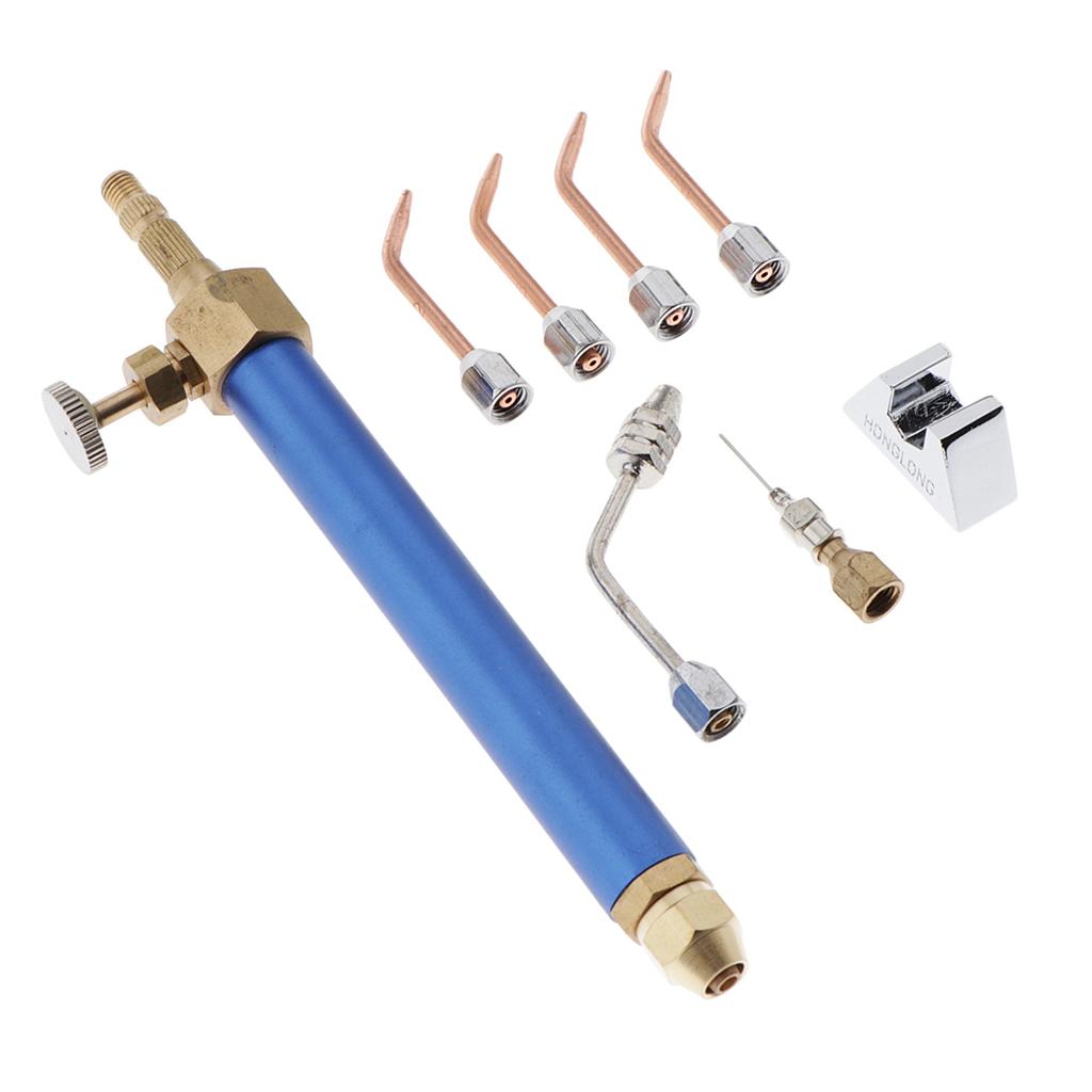 Stainless Steel Jewelry Soldering Micro Welding Torch Kit Handheld Tool for Oxygen Acetylene Metal Crafts