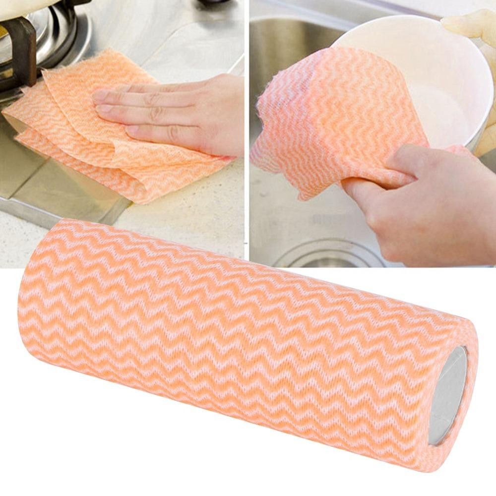 100pcs Nonwoven Fabric Kitchen Towels Multi-Purpose Wiping Rags Restaurant