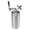 Butoi de bere Growler 3.6L din oțel inoxidabil Keg 60PSI Gauge Keg Robinet Sistem de dozare acasă cu operare ușoară
