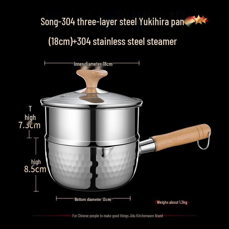 Jiduo 304 Stainless Steel Saucepan