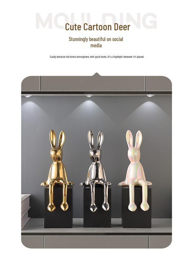 Creative Rabbit Ornament for Home and Office Décor