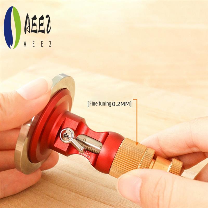 

AEE2-Brass European-Style Scribe High-Precision Scribe Tool Carpentry Parallel Line Drawing Mortise Mark Ruler Easy To Use Red &