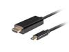 Kabel Adapter Lanberg USB-C(M) - HDMI(M) 1m 4K 60Hz Czarny