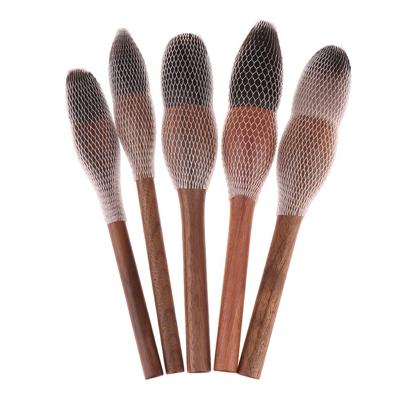 1Pc Vintage Wood Handle Makeup Brush High Quality Walnut Loose Powder Blush Foundation Contour Brush