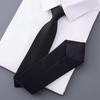 Solid Color Men Necktie Floral Retro Cravat Fashion Black Necktie  Party