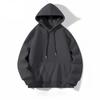 Oversized Unisex Heavyweight 420g Fleece-Lined Hooded Sweatshirt Pure Color Loose Fit Winter Casual Top