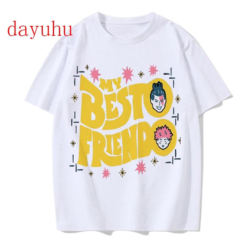 Unisex-T-Shirt Japanischer Anime Jujutsu Kaisen T-Shirt gojo satoru Oberteile Yuji Itadori Grafik-T-Shirts Cooles Unisex-T-Shirt 90er Unisex