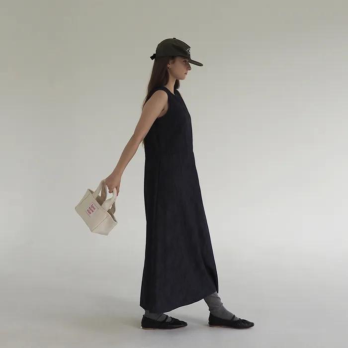 Red Stitch Tote_ivory