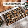 Animals Theme Crystal Velvet Floor Rug Personalized Custom Name Text Warm Carpet Home Decoration