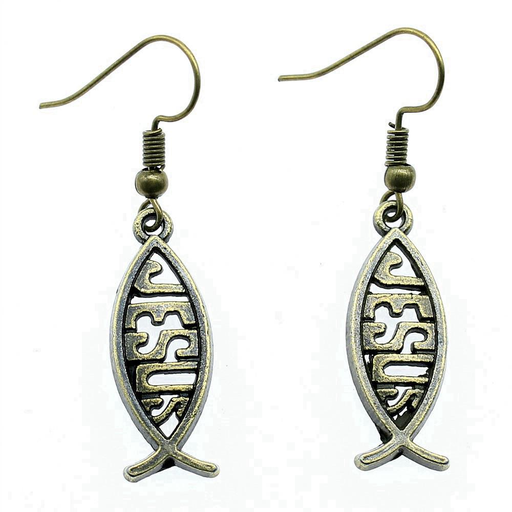 Cross Dangle Earrings Minimalist Gothic Christian Symbol Drop Earrings Girl Jewelry
