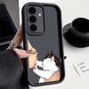 Cute Lovely Cat Kiss S24FE Phone Case For Samsung S25 S24 S23 Ultra 5G S22 S20 Plus S21 s23 FE Cases Cover Galaxy S25Ultra Funda