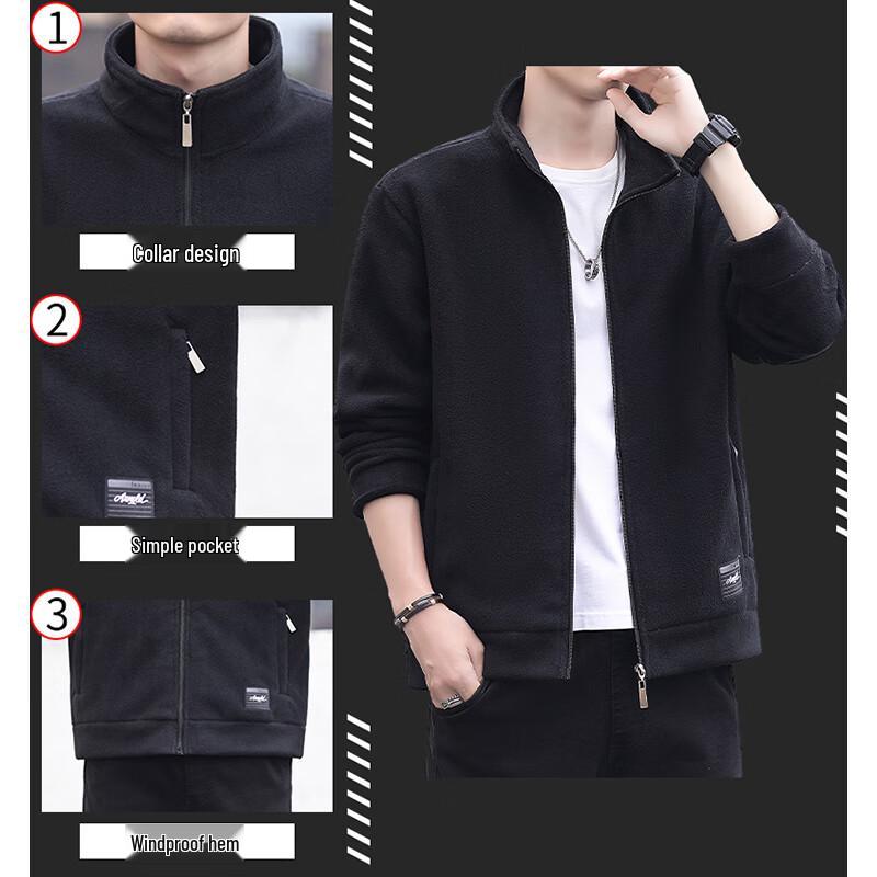 JEANSWEST Veste Polaire Épaisse Automne Hiver pour Homme