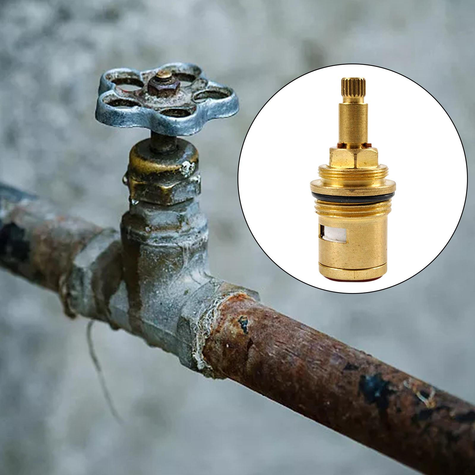 

20 Replacement Faucet Valves Ceramic Disc Insert Stem Accessories Repair Universal for Bathroom, Style D