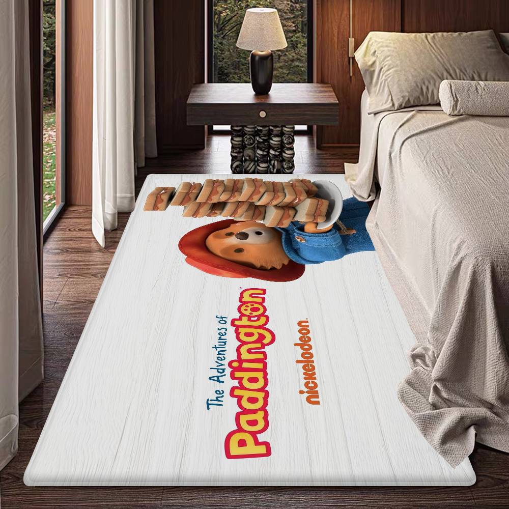 P-Paddington Bear Bathroom Mat INS Style Soft Bedroom Floor House Laundry Room Mat Anti-skid Welcome Doormat